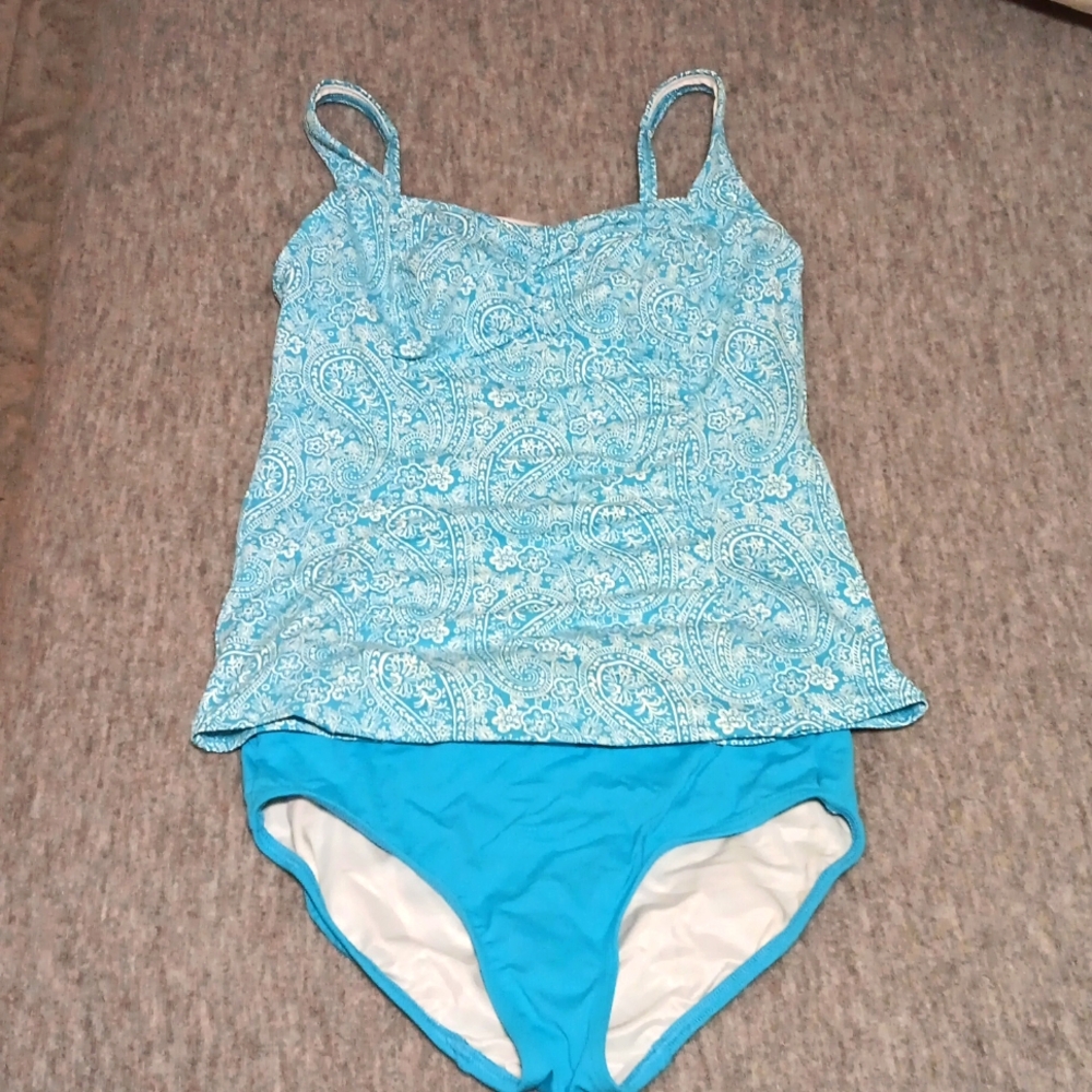 Lands End Tankini with matching bottoms